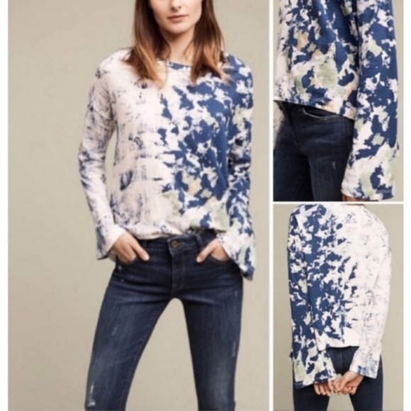 Anthropologie Tops - SOLD☆Akemi + Kin Graffito Splatter Paint Blouse XS
